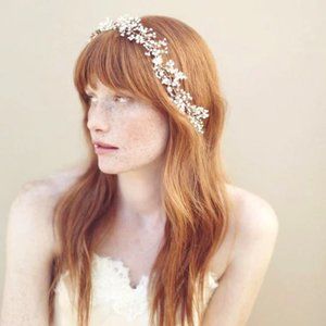 Twigs & Honey Crystal & Pearl Bridal Headpiece